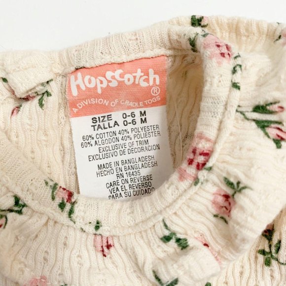 Cradle Togs Floral Blouse Size 0-6m - Picture 3 of 4